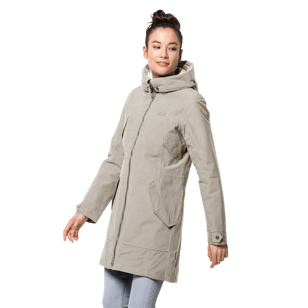 Jack Wolfskin ROCKY POINT Vestes Femme Gris - ZGVMWPD-64